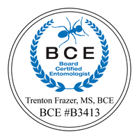 Board Certified Entomologist seal, BCE #B3413